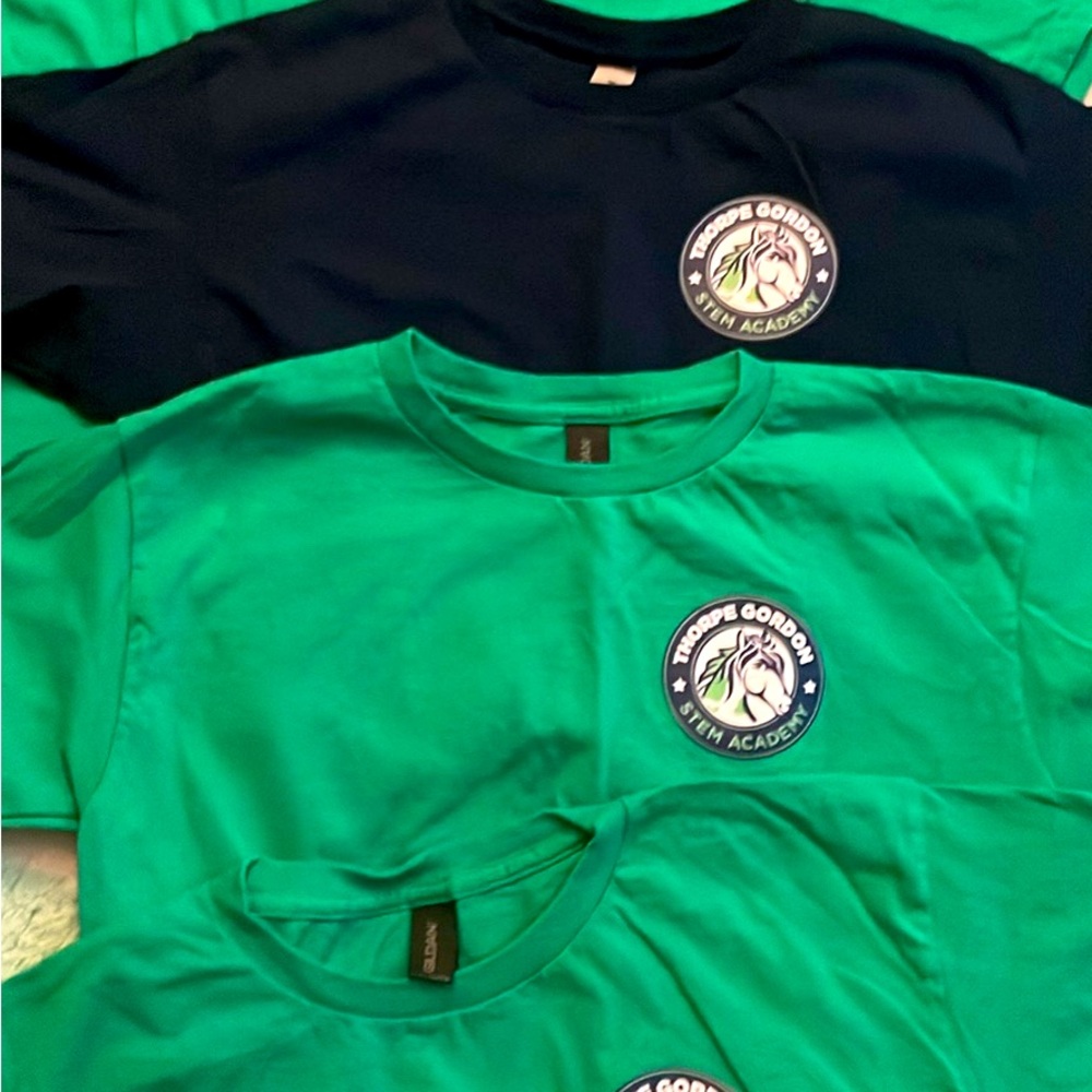 Thorpe Gordon school, uniform shirts,